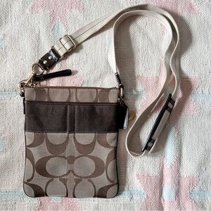 Y2K Coach‎ brown logo crossbody bag purse